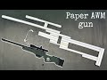 How To Make Paper AWM Gun At Home Easy And Fast That Shoots Paper Bullets