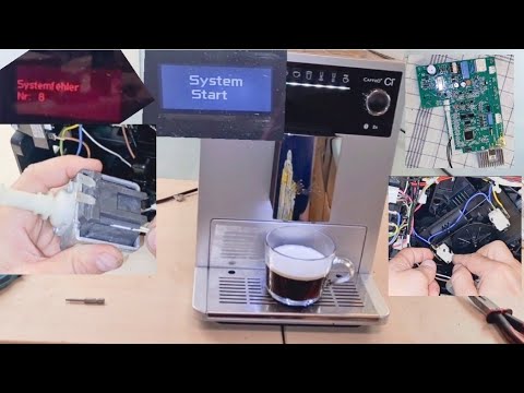 Melitta caffeo Ci troubleshooting system error8 at the beginning then system start to defective pump