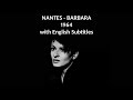 Nantes - Barbara - 1964 - with English Subtitles