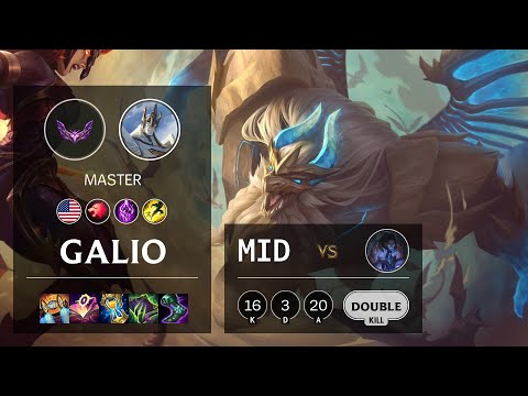 Galio Mid vs Sylas - NA Master Patch 12.5