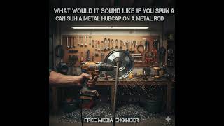 metal hubcap spinning on a rod sound effect/ hubcap rolling off a car sound effect