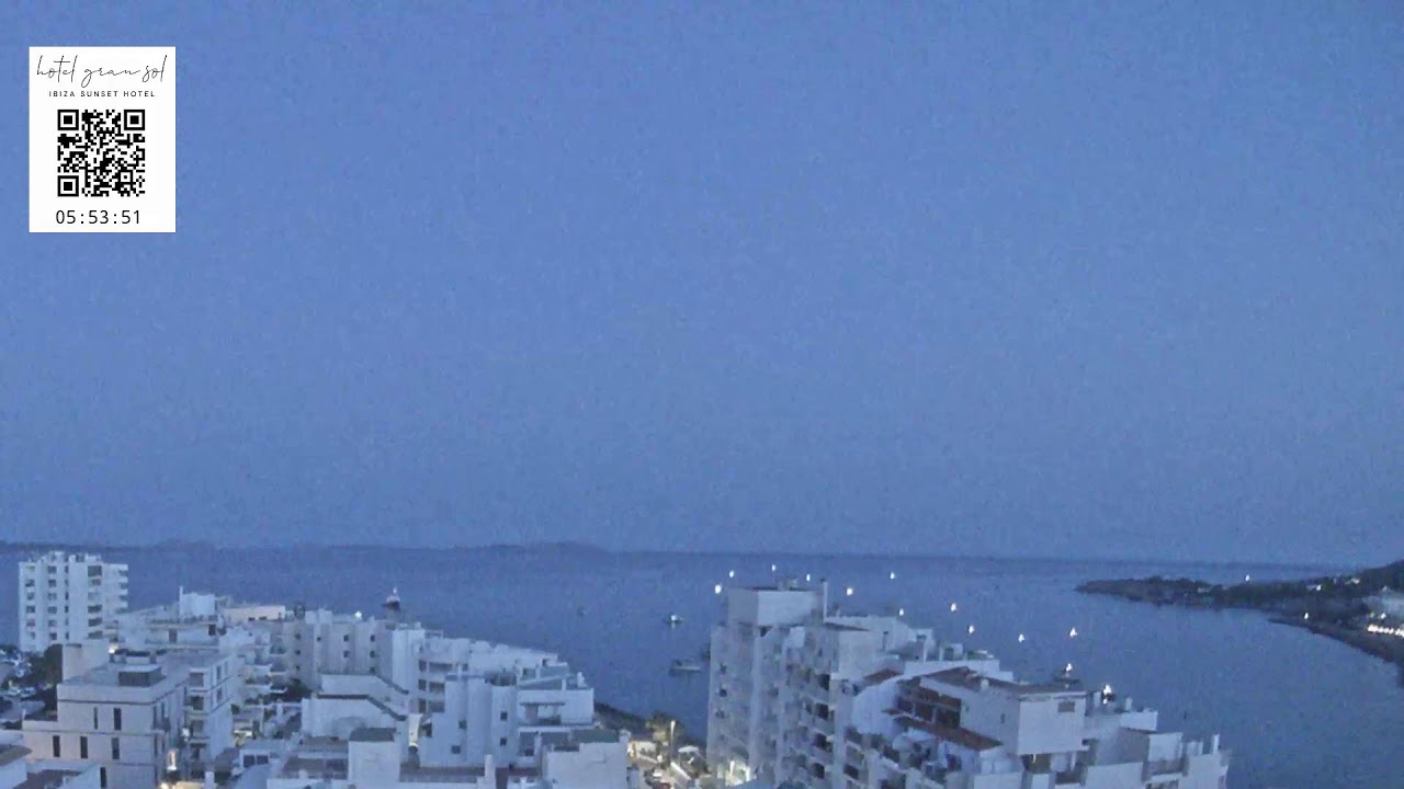 Live webcam view of Sant Antoni Bay Panorama
