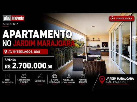 Vídeo do imóvel — Apartamento de 193m² no Domínio Marajoara ? 3 Suítes ? Lazer Completo