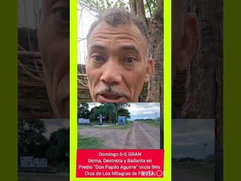 Domingo 6-S Gran FESTIVALAZO de DOMA y BAILANTA en Cruz de los Milagros incia 9Hs
