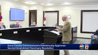 Commissioners unanimously approve declaration for Surry County to become 'Second Amendment sanctu...