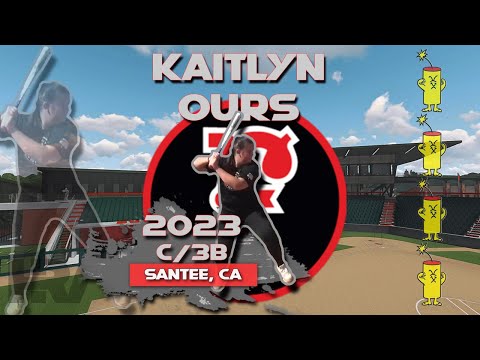 2023 Kaitlyn Ours Catcher and Third Base, Softball Skills Video - Firecrackers