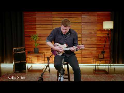 Ortega RMFE200PF Americana Series F-Style Solid Flamed Maple Top Maple Neck 8-String Acoustic-Electric Mandolin w/Croco Leather Case image 22