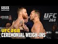 Justin Gaethje vs. Michael Chandler Weigh-In Staredown | UFC 268 | MMA Fighting