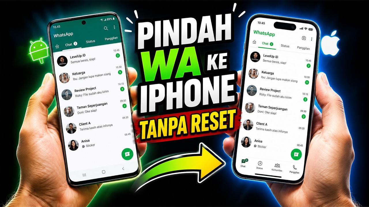 Cara Memindahkan Data WhatsApp Dari Android Ke iPhone Tanpa RESET 2026