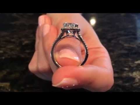 3.00CTW Carat G VS1 GIA Certified Cushion Diamond Engagement Ring 18KT White Gold SZ 5