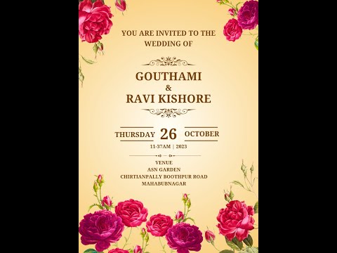Wedding Ceremony / Gouthami  With Ravikishore / 26th Oct 2023