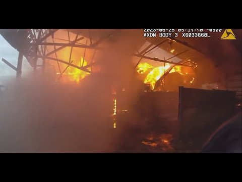 Body Camera shows deputy saves Cattle from barn fire 06/25/2023