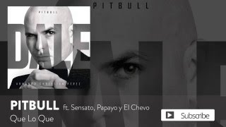 Pitbull - Que Lo Que ft. Sensato, Papayo y El Chevo [Official Audio]