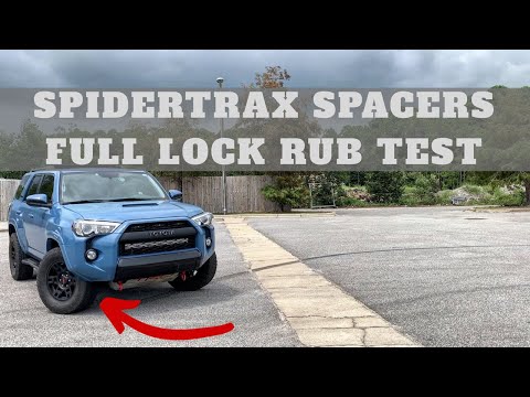 Do They Rub?? Spidertrax Wheel Spacer FULL Lock Test