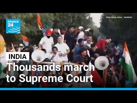 Thousands of Indians march to Supreme Court to oust election chief