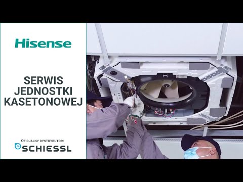 Hisense VRF, Serwis jednostki kasetonowej - zdjęcie