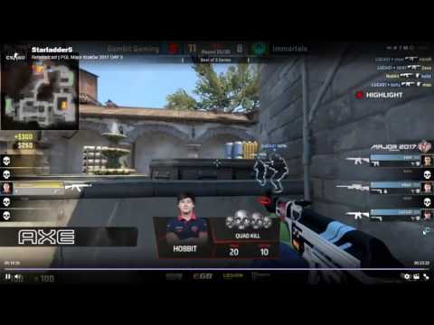 Gambit VS Immortals Hobbit -4 PGL Major Kraków 2017 DAY 5