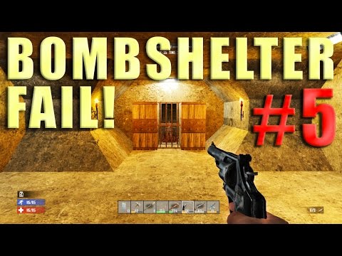 7 Days To Die - Bombshelter FAIL! (Day 35 Horde) Video