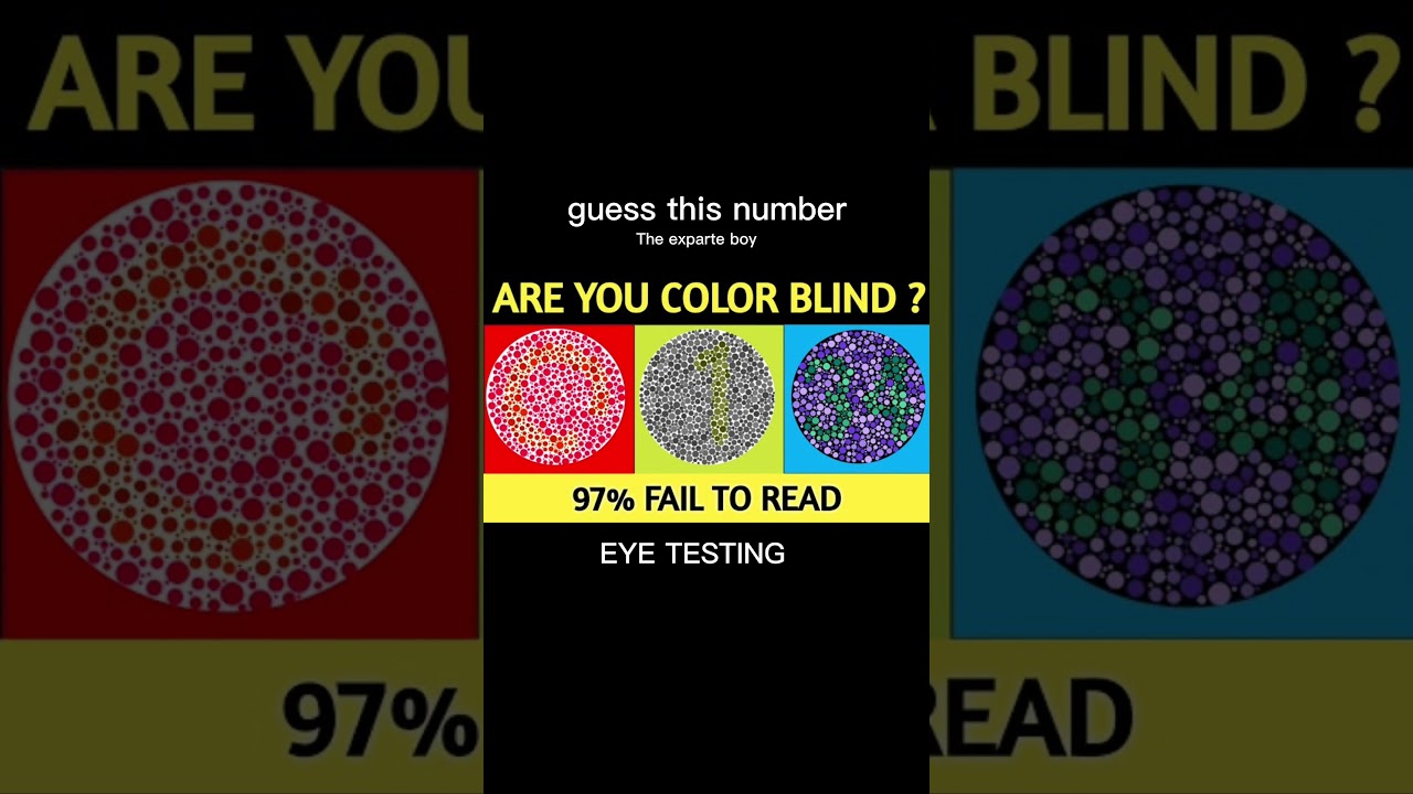 EYE TESTING 👀👁️ CHECK YOUR COLOUR VISION #eyes #eyedoctor #colorvision #eyetest