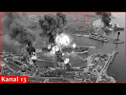 Ukrainian drones crush Russian landing ships worth over ...