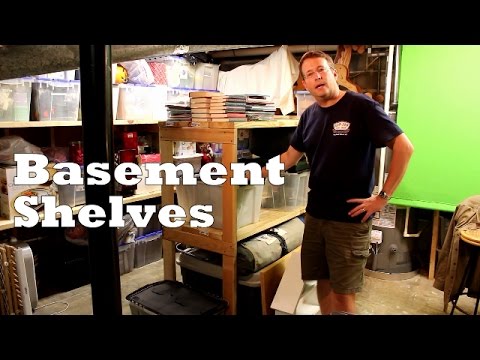 Basement Shelves - Wassell Woodworking Video