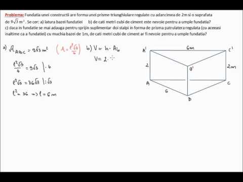 Area and volume formulas, solved problems (8g25)