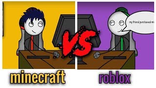 Minecraft Gamers VS Roblox Gamers