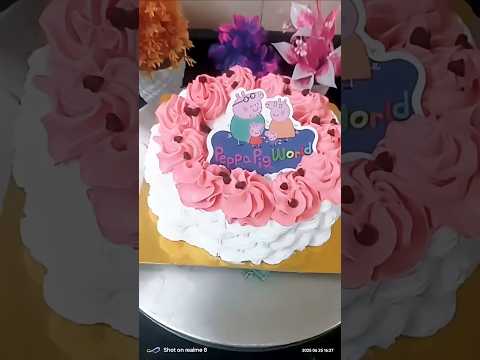 peppa pig cake#cakedecorating #cake #cakedesign #birthdaycake #homemade #bijapur #viral