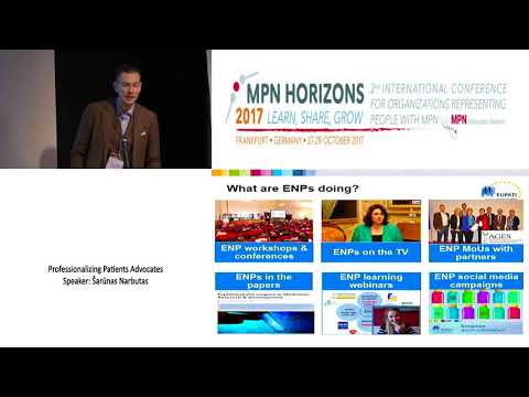 Professionalizing Patients Advocates - MPN Horizons 2017