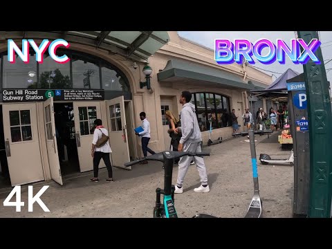 NYC BRONX GUN HILL ROAD SPRING [4K] WALKING TOUR USA PT.(1)(06. 16, .23)!!!
