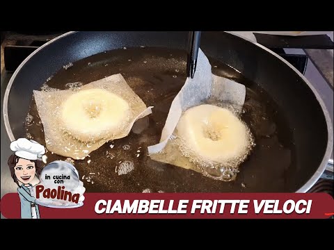 CIAMBELLE FRITTE 🥯| ricetta VELOCE, SENZA LIEVITAZIONE !!! | In cucina con Paolina