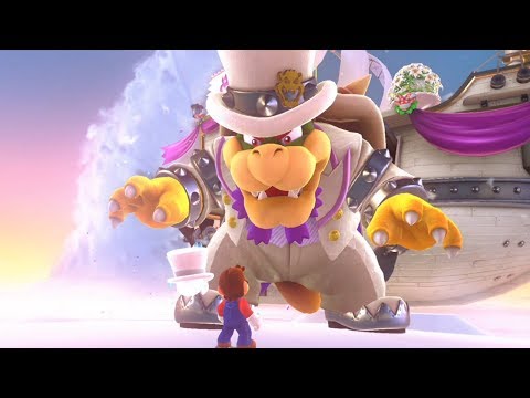 Super Mario Odyssey - Walkthrough Part 6 - Cloud Kingdom All Moons & Coins