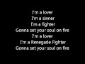 Zed - Renegade Fighter (Lyrics) 