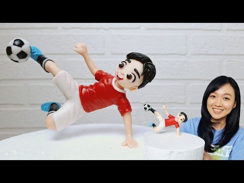 Soccer Player Cake Topper | Soccer Themed Cake | Football Cake