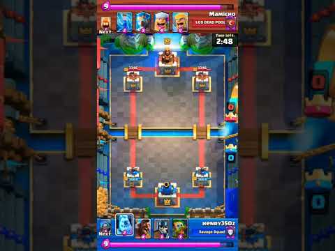 Best hog freeze deck ever- Clash Royale- ladder battle with low level cards.