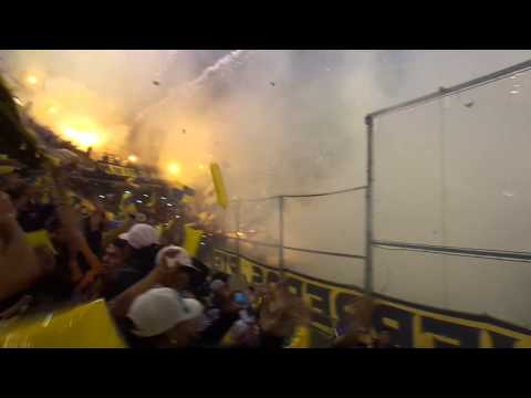 "Rosario Central - Los Guerreros - Recibimiento vs boca - Sudamericana 2014" Barra: Los Guerreros • Club: Rosario Central