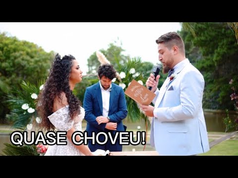 NOSSOS VOTOS DE CASAMENTO ( ventou muito e quase choveu)