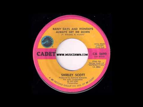 Shirley Scott - Rainy Days And Mondays Always Get Me Down [Cadet] 1973 Jazz Funk Breaks 45 Video