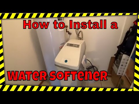 How to install a water softener for your home.