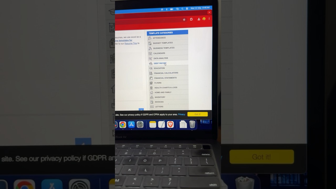 Free excel, word & google sheet templates