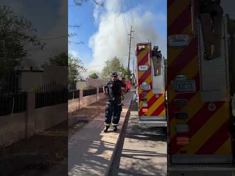 House Fire in Central Phoenix. This wind is not helping the First Responders.
