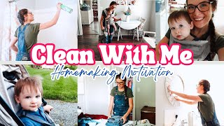 CLEAN WITH ME | HOMEMAKING MOTIVATION | CLEANING ROUTINE