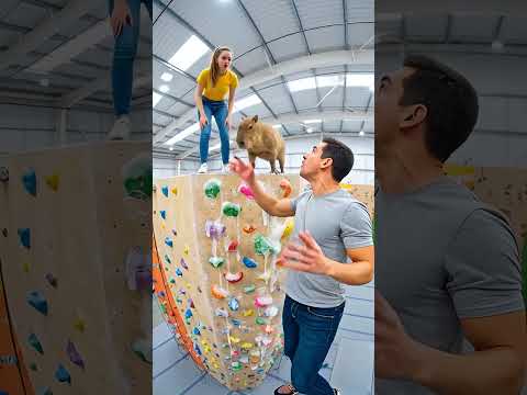 Capi no torneio de escalada