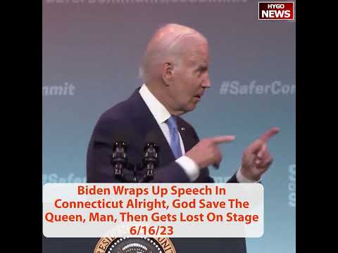 Biden Ends Gun-Control Speech With 'God Save the Queen, Man' (June 16, 2023)