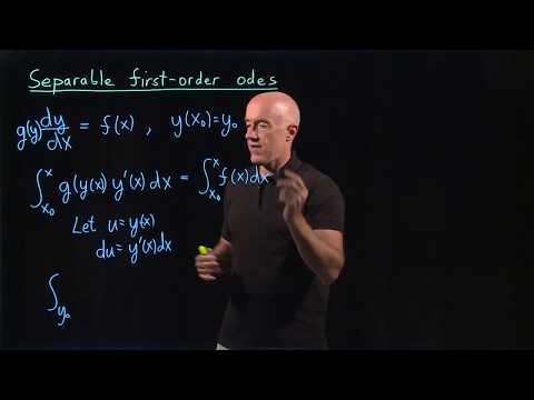 Separable first-order differentiable equations | Lecture 3 | Differential Equations for Engineers