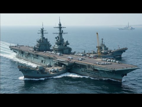 🌊 Unstoppable Giant of the Seas | Rear View of the Ultimate Aircraft Carrier!
