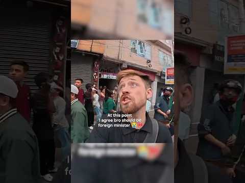 A Vlogger Went To Nepal On Vacation And Accidentally Documented A Revolution #reels