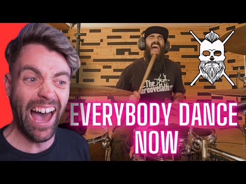 "UK Drummer REACTS to EVERYBODY DANCE NOW - DRUM COVER | C+C MUSIC FACTORY REACTION" MAD SKILLS!!!