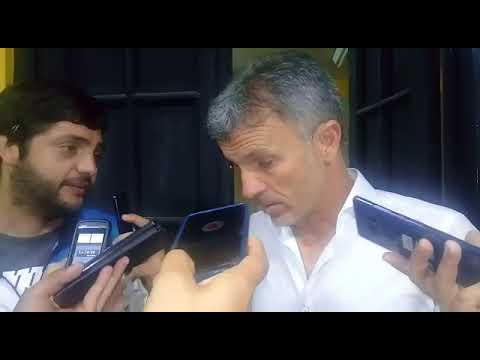 Alfredo Grelak dialoga con el Multimedio luego del triunfo de Mitre 2-0 ante Gimnasia de Mdza