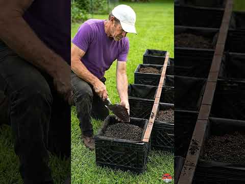 🍓 Build a Strawberry Garden From Plastic Crates #diy #garden